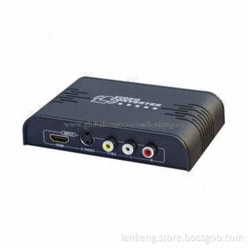 3 RCA, S-Video to HDMI Up Scaler/PAL to NTSC Converter, Supports 50 to 60Hz Frame Rate Conversion